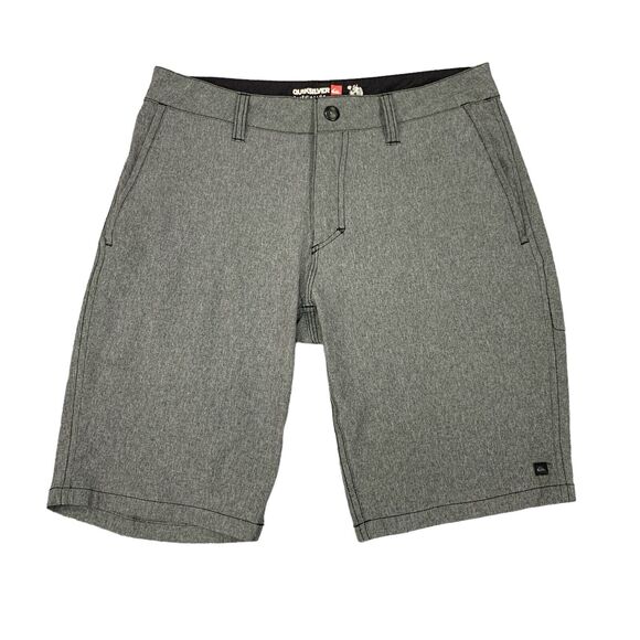 Quiksilver Other - Quiksilver Shorts Mens 29 Grey Duck Dive Amphibian Stretch Hybrid Beach Surf